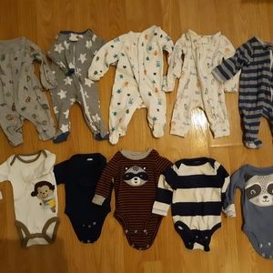 Lot of newborn boys clothes